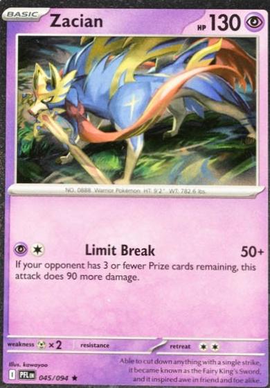 Phantasmal Flames Zacian [Cosmos-Holo] Pokémon card